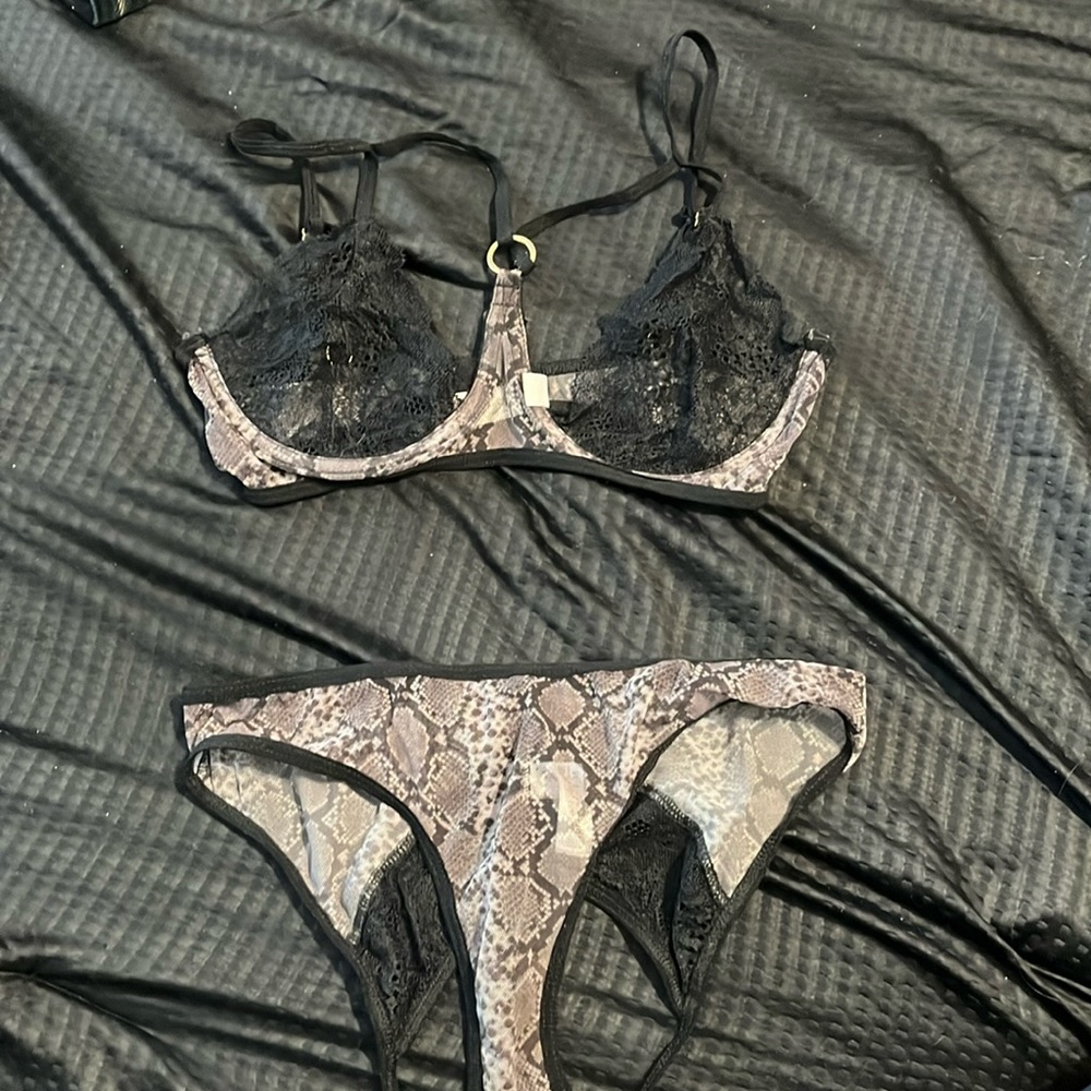 Snakeskin Lingerie Set